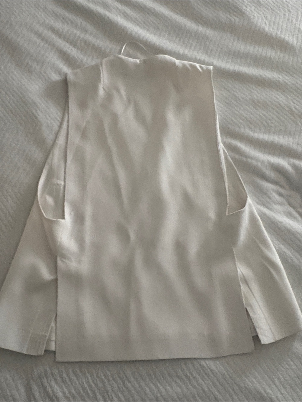 Zara Cream Single-Button Sleeveless Blazer Vest - Picture 4 of 4